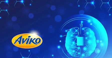 aviko logo op een afbeelding met geillustreerde hersenen