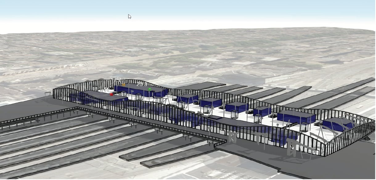 3D model of a building.