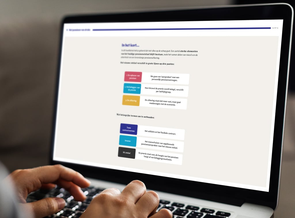 pensioen omgeving apg op laptop
