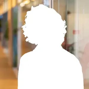 Foto met leeg personage 