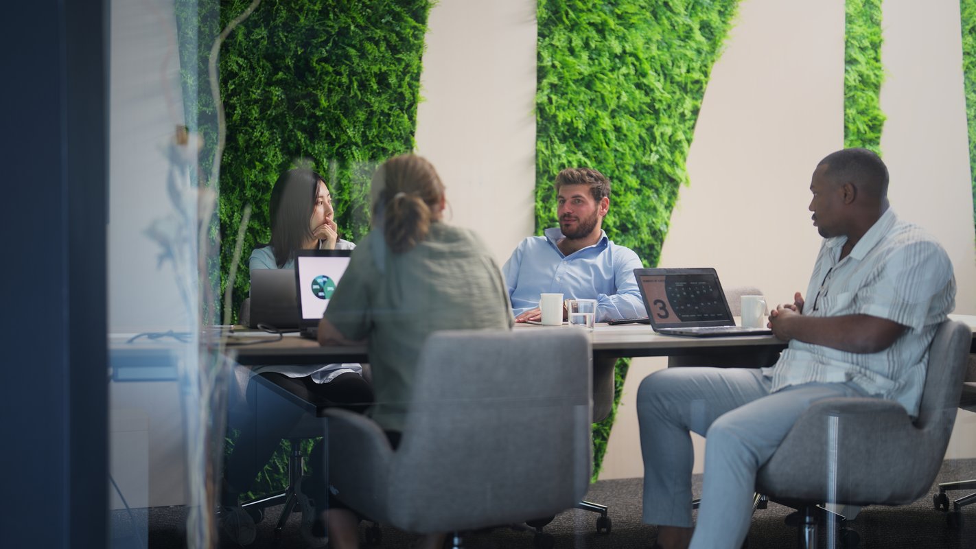 meeting met vier mensen