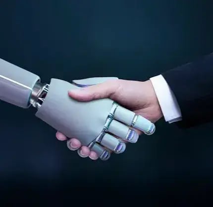 Shaking hands with a robot