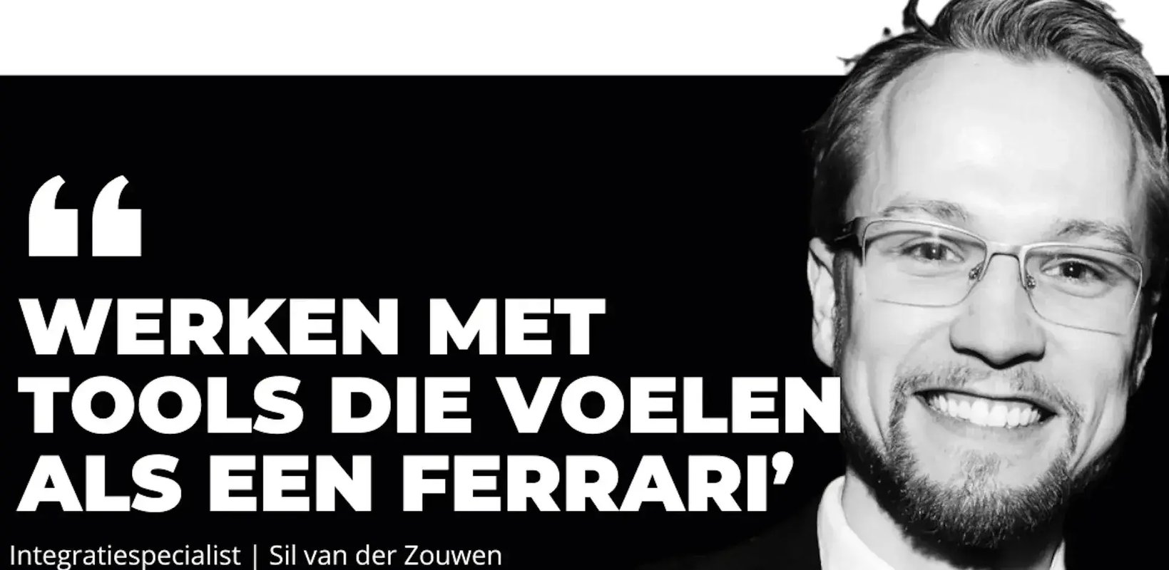 Quote met hoofd van een man