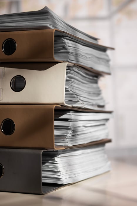 AFAS Stockfoto stapel mappen-2