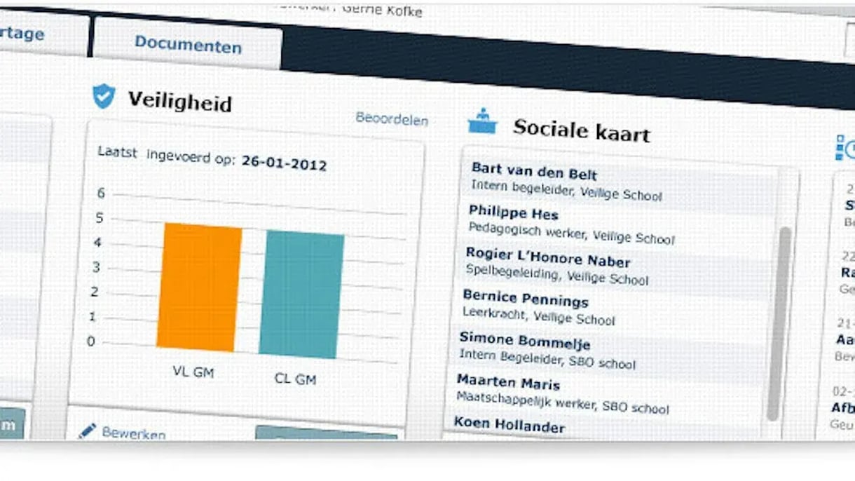 Beeldscherm van Jeugdzorg Nederland