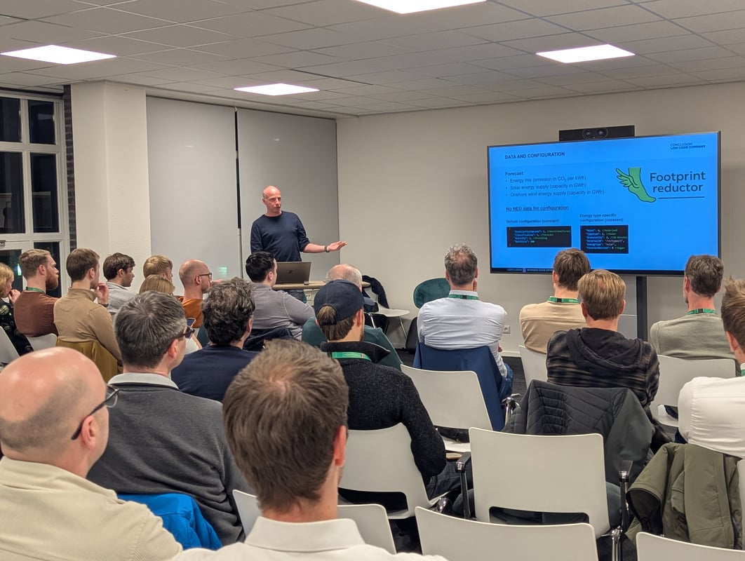 Frank presenteert Mendix-module Footprint Reductor