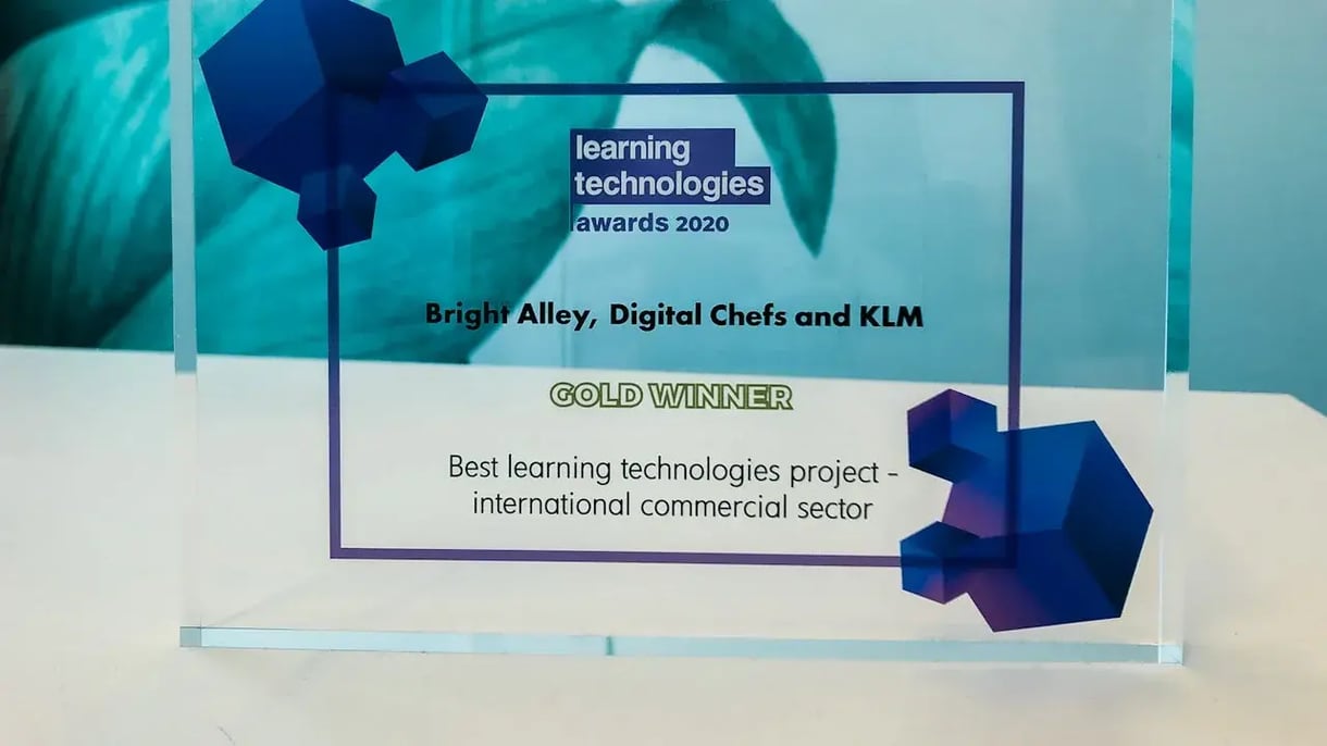 Learning technologies award voor bright alley en KLM