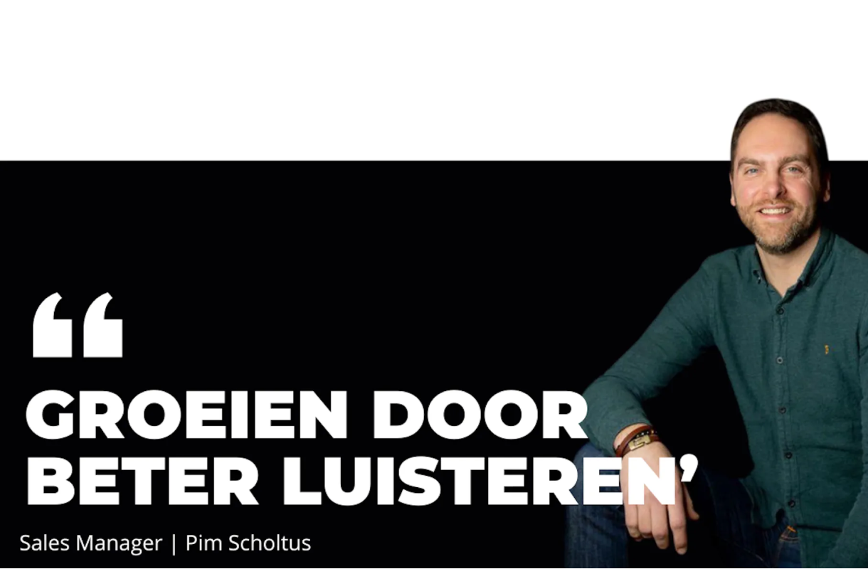 Mannelijke collega met tekst: 