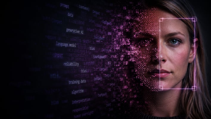 Woman with a Purple Glow