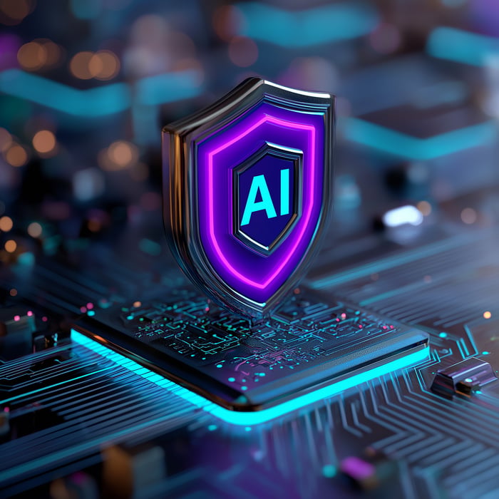 ai-generated-artificial-intelligence-security-shield-advanced-microchip-circuit-board-cybersecur