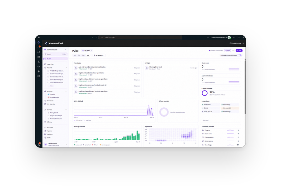 CommandDeck inside Microsoft Teams