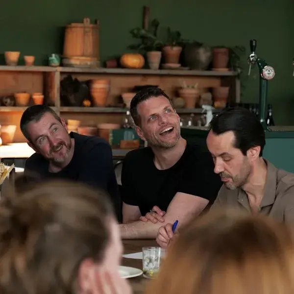 Foto van lachende man