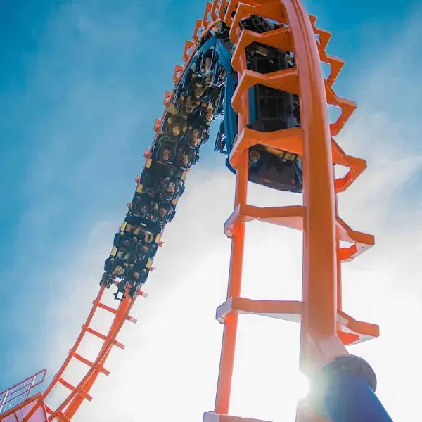 Achtbaan met looping.