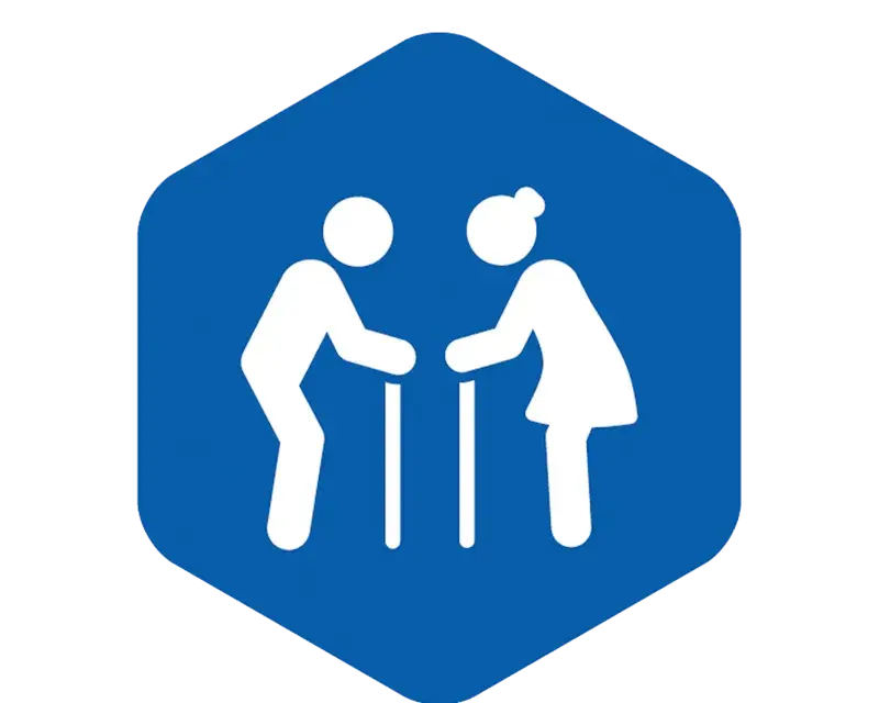 Man en vrouw invalide