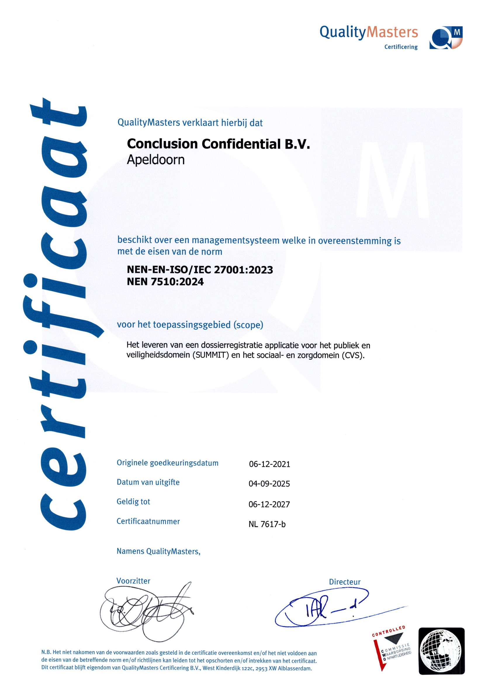 ISO 27001 certificering