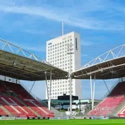 Conclusion kantoor gezien vanuit het stadion van FC Utrecht