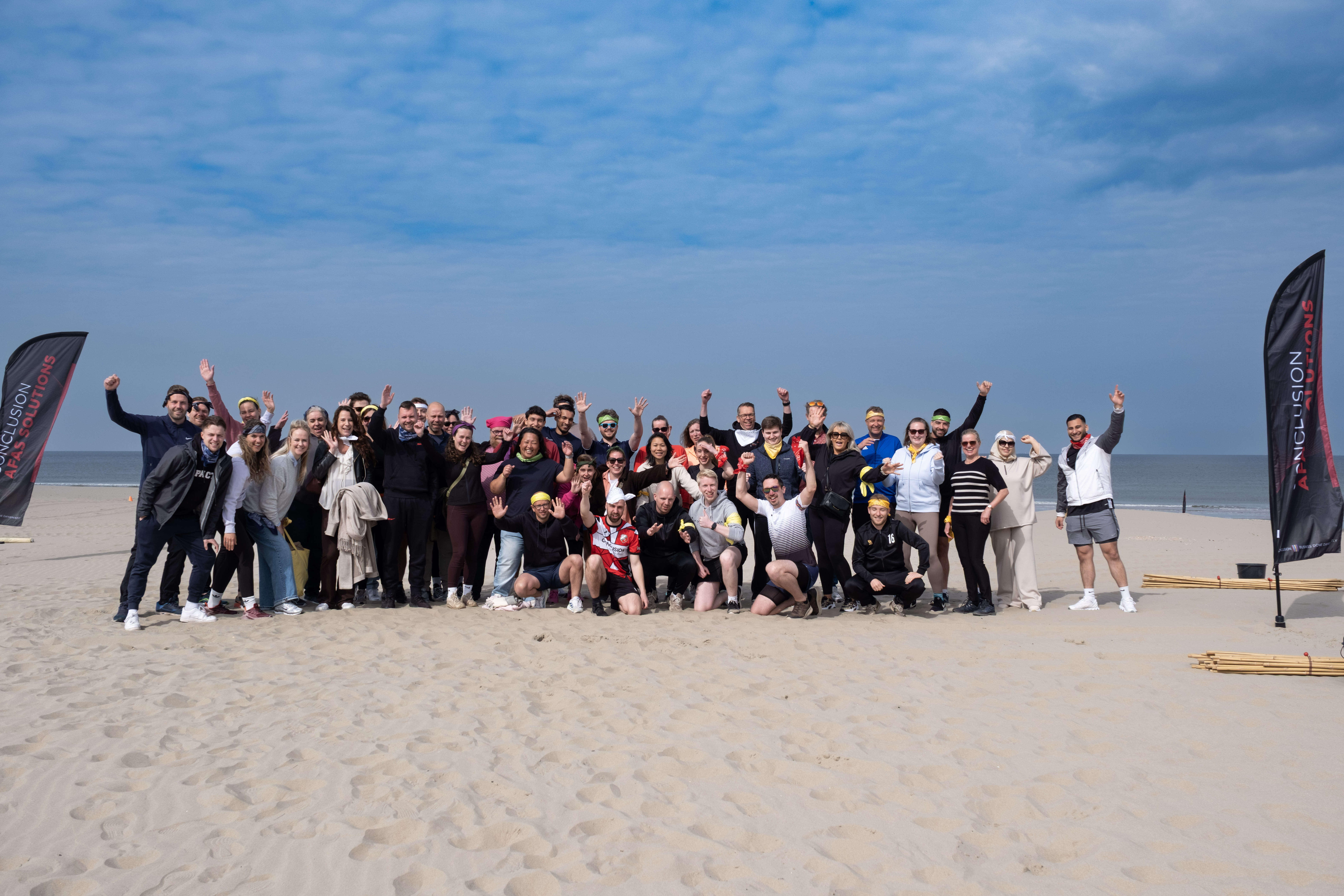 AFAS CAS weekend 2026 groepsfoto strand
