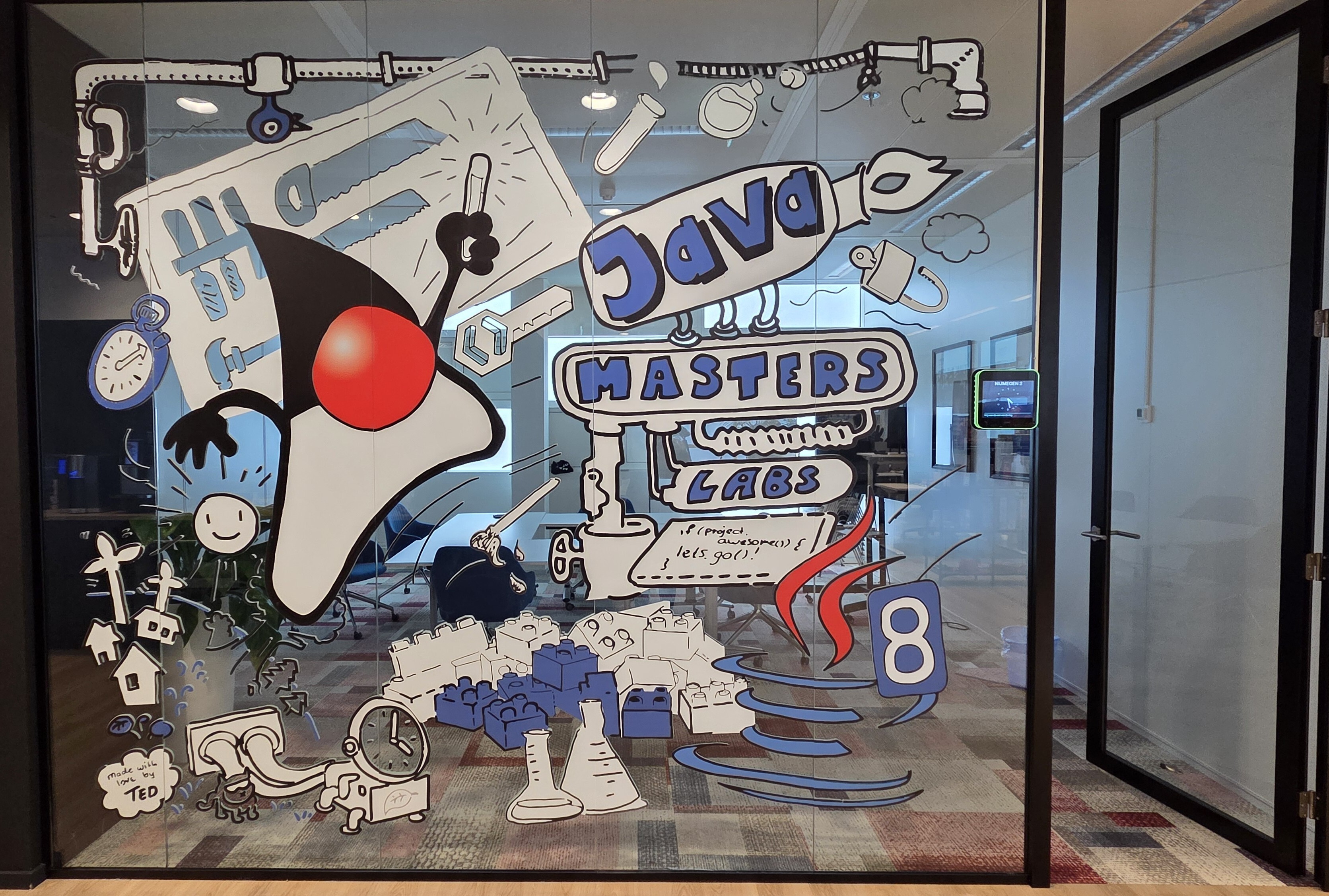 Raamsticker kantoor Nijmegen